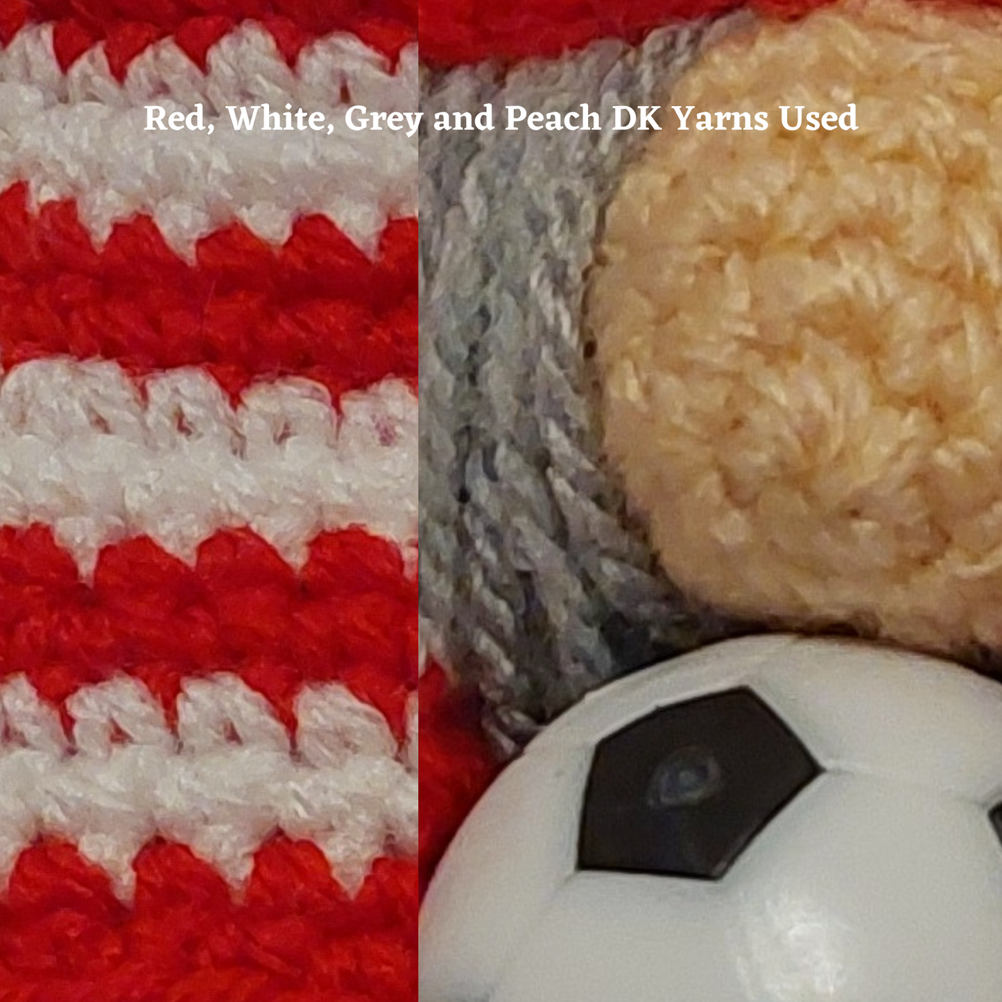 Red and white football gnome shelf sitter collectable