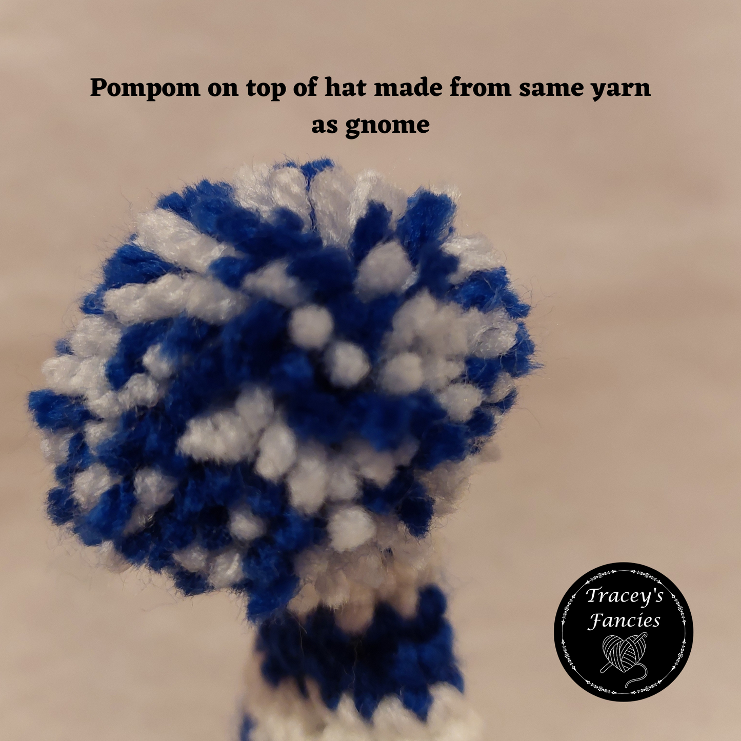 Blue and white football gnome shelf sitter collectable