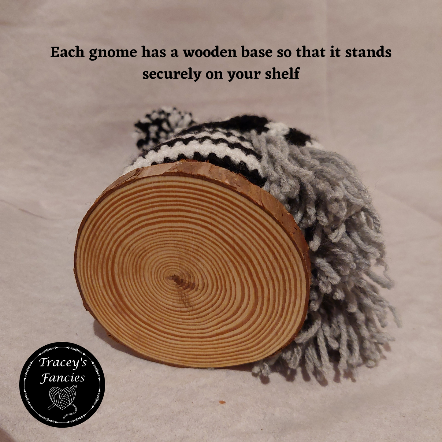 Black and white football gnome shelf sitter collectable