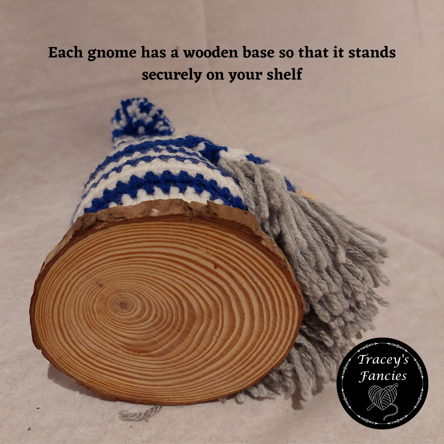 Blue and white football gnome shelf sitter collectable